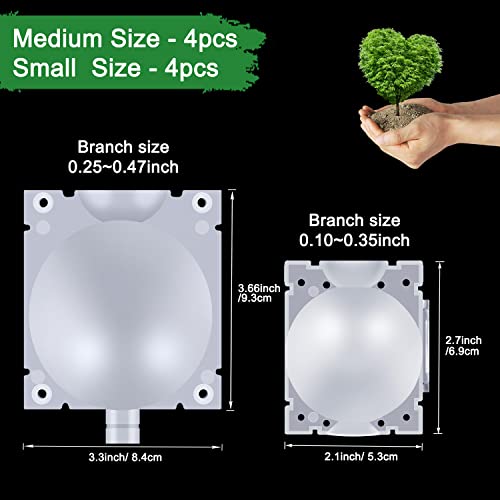 Plant Rooting Grow Propagation Ball,Air Layering kit,Assisted Cutting Rooting,Reusable Plant Rooting Device,High Pressure Ball Grafting Device Root Box for Plants Rose.(8pack)