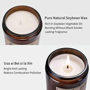 Engli Scented Candles, 7 oz | 40 Hour Long Lasting Soy Candle, English Pear & Freesia, Natural Soy Relaxing Highly Aromatherapy Candles for Home Men Women Office GIF