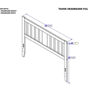 AFI Tahoe Full Headboard with USB Turbo Charger in Walnut