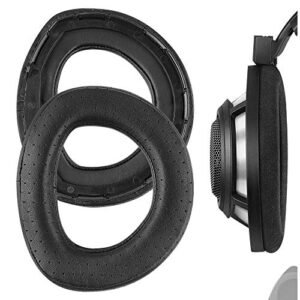 geekria elite perforated sheepskin replacement ear pads for sennheiser hd800 headphones ear cushions, headset earpads, ear cups repair parts (black)