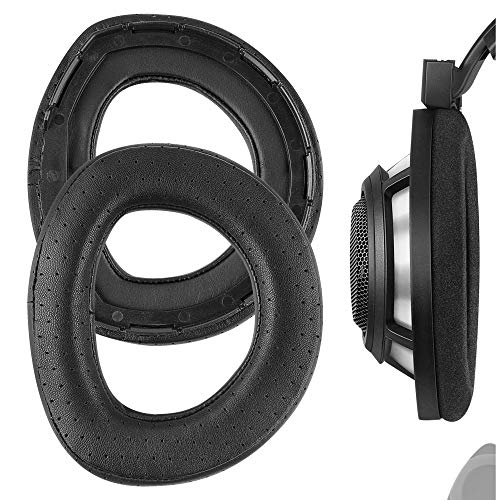 Geekria Elite Perforated Sheepskin Replacement Ear Pads for Sennheiser HD800 Headphones Ear Cushions, Headset Earpads, Ear Cups Repair Parts (Black)