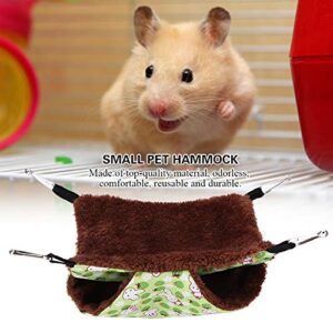 Liyeehao Small pet cage Hammock, Double Layer pet Hammock Hammock pet Blanket, Soft Plush pet Bed, for mice, Rats, Hamsters, Birds etc. (2 Sizes)(20 * 20)