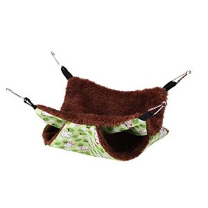 Liyeehao Small pet cage Hammock, Double Layer pet Hammock Hammock pet Blanket, Soft Plush pet Bed, for mice, Rats, Hamsters, Birds etc. (2 Sizes)(20 * 20)