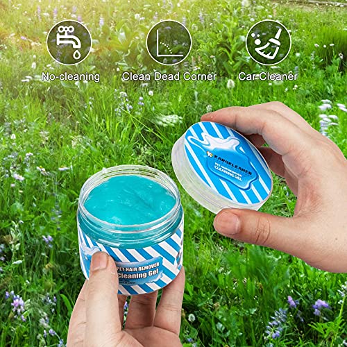 Car Cleaning Gel for Car Detailing Kit Car Cleaning Kit Car Cleaning Putty for Car Interior Car Slime for Cleaning Car Putty Dust Cleaner Gel Car Accessories Keyboard Cleaner (Blue)