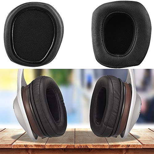 Geekria Elite Sheepskin Replacement Ear Pads for DENON AH-D600, AH-D7100 Headphones Earpads, Headset Ear Cushion Repair Parts (Black)