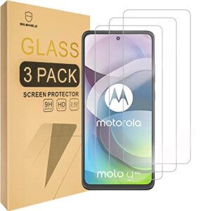 Mr.Shield [3-Pack] Designed For Motorola (One 5G Ace) / Moto One 5G Ace/One 5G UW Ace/Moto G 5G [Upgrade Maximum Cover Screen Version] [Tempered Glass] [Japan Glass with 9H Hardness] Screen Protector