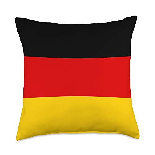 Miftees Country Flag Gifts German Germany Flag Throw Pillow, 18x18, Multicolor