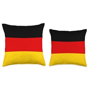 Miftees Country Flag Gifts German Germany Flag Throw Pillow, 18x18, Multicolor