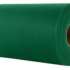 Tulle Fabric Roll | 6” by 100 Yards | Polyester Spool for Crafts Decorations Tutu Weddings Costumes Skirts Parties and More – by Craft Forge (Hunter Green)