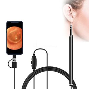 ifcow earwax removal endoscope, ear wax cleaning tool with clear visual camera