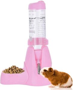 binx (125ml, pink) water dispenser automatic pet bottle for hamsters, rats, guinea pigs, white rabbits and small animals