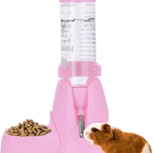 BINX (125ML, Pink) Water Dispenser Automatic pet Bottle for Hamsters, Rats, Guinea Pigs, White Rabbits and Small Animals