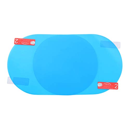 shlutesoy 2Pcs Car Rearview Mirror Film,Clear Waterproof Anti Fog Car Rearview Mirror Protective Film Rain Shield Oval 2pcs