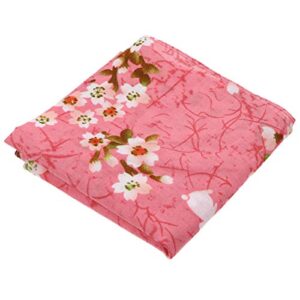 amosfun japanese wrapping cloth handkerchief japanese bento lunch bandana cover pink decorative table plate cloth for home picnic camping outdoor bento wrapper 50x50cm