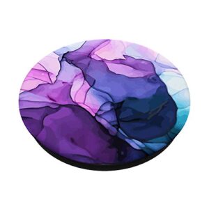 Elegant Purple Ink Abstract Colorful Swirl Pattern PopSockets PopGrip: Swappable Grip for Phones & Tablets