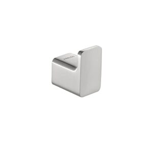 parlos brass single robe & tower hook for bathroom and kitchen, brushed nickel, doris 2102102