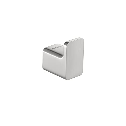 PARLOS Brass Single Robe & Tower Hook for Bathroom and Kitchen, Brushed Nickel, Doris 2102102