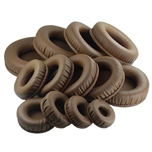 Ear Pads, 50MM -110MM Pair of Earpads Replacement Protein Leather Soft Memory Cotton Earmuff for Extra Comfort and Sound EW - (Color: 111 MM)