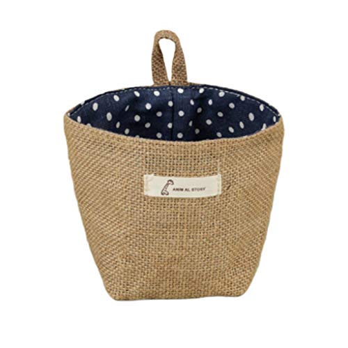 S5E5X Natural Craft Seagrass Belly Basket for Storage, Laundry, Picnic and Woven Straw Beach Bag - Plant Pots Cover Indoor Decorative (A-1)