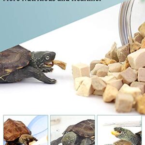 BNYEE 3 in 1 Meat Turtle Food - Chicken & Duck & Fish Meat Natural Freeze Dried Human-Grade Turtle Treats