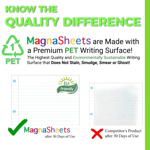 NEW AND IMPROVED FOR 2023! Jumbo Sized Dry Erase Whiteboard Graph Paper for Classroom 22x28 | Complete Erase PET Laminate - No Ghosting, Staining!! | Bonus Storage Tube | Sustainable Teaching Supplies