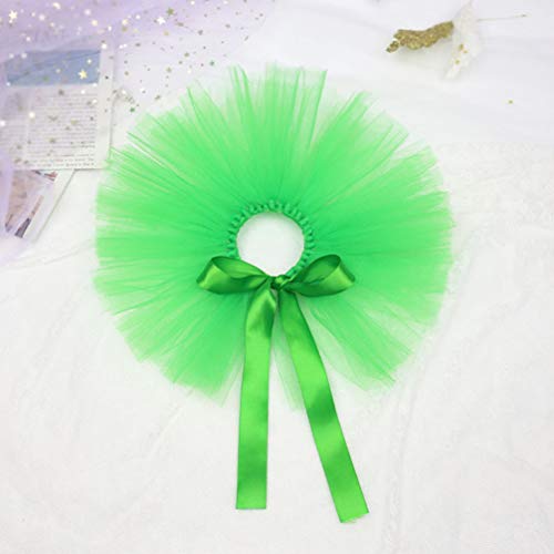 balacoo St Patricks Day Dog Costumes Green Dog Tutu Skirt Irish Day Pet Skirt Festive Mesh Tutu Skirt for Dog Party Pet Garment (Green)