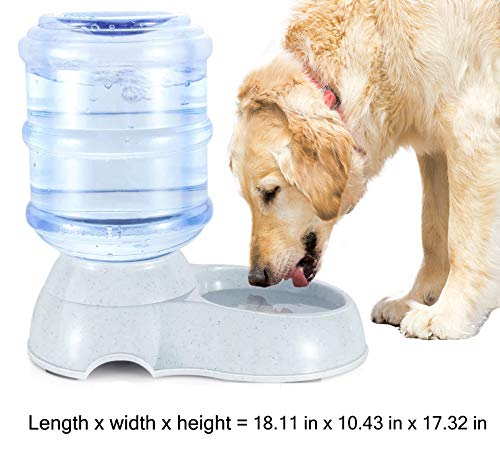 Blessed family Pet Gravity Water Dispenser Large 3 Gallon 11 Liters-Thickened Durable, Dog Cat Water Bowl Dispenser Large, Automatic Replenish Pet Waterer Dispenser Station