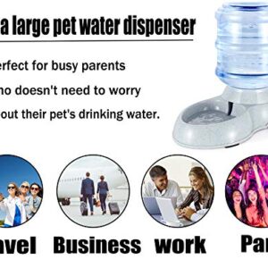 Blessed family Pet Gravity Water Dispenser Large 3 Gallon 11 Liters-Thickened Durable, Dog Cat Water Bowl Dispenser Large, Automatic Replenish Pet Waterer Dispenser Station