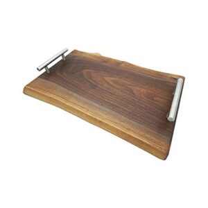 arbordown- solid wood live edge serving tray (walnut, large 150")