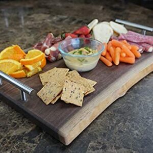 Arbordown- Solid Wood Live Edge Serving Tray (Walnut, Large 150")