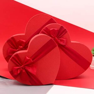 Gift Box Heart shaped gift box Engagment gift boxes for valentines day Father's Day birthday presents wedding Bow decorative boxes with lids luxury Durable flowers Packaging box