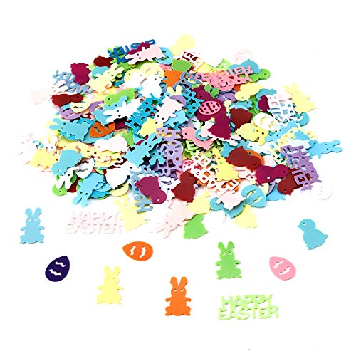 Home DIY,Easter Confetti Colorful Table Confetti Eggs Bunny Shape Chick Happy Easter Mixed Confetti Home Decoration for Easter Party Decorations DIY Craft,St. Patrick's Day, Easter, Ramadan Onsale