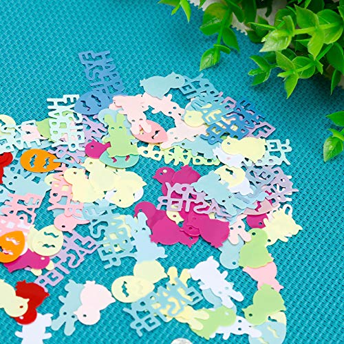 Home DIY,Easter Confetti Colorful Table Confetti Eggs Bunny Shape Chick Happy Easter Mixed Confetti Home Decoration for Easter Party Decorations DIY Craft,St. Patrick's Day, Easter, Ramadan Onsale