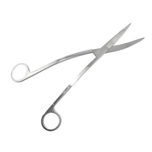 RLECS Aquarium Stainless Steel Water Grass Scissors 9.8" Sand Leveler Aquatic Plant Tongs Scissors Fish Tank Landscaping Tools