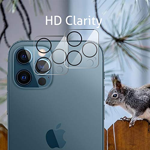 Ailun Camera Lens Screen Protector for iPhone 12 Pro Max 2Pack Tempered Glass Film,[9H Hardness] - HD