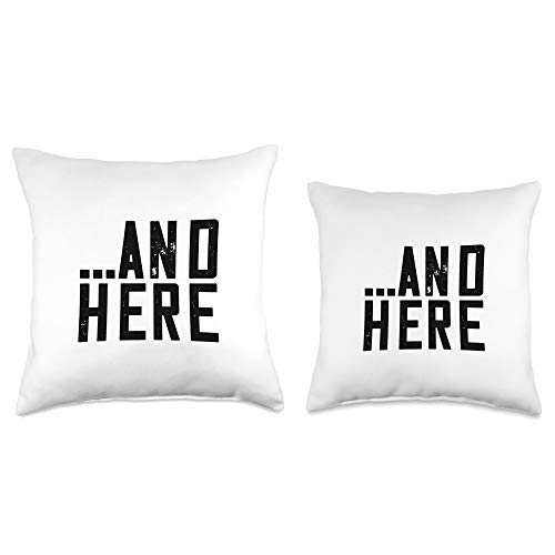 AlbaGifts Funny Matching Set We Had Sex Here and Here Throw Pillow, 16x16, Multicolor