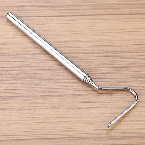 Reptile Catcher, Telescoping Snake Handling Tool Reptile Capture Hook, Extensible Ergonomic Anti-Slip Handle Reptile for Moving Small Snakes