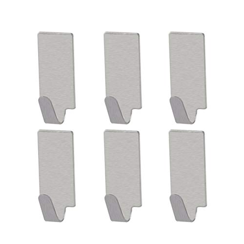 VORCOOL Outdoor Towel Hooks Adhesive Hooks Sticky Wall Hooks, Towel Hanger Stick on Hooks for Hanging Door Cabinet Kitchen Bathroom Home Heavy Duty Metal Hangers