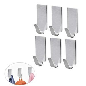 VORCOOL Outdoor Towel Hooks Adhesive Hooks Sticky Wall Hooks, Towel Hanger Stick on Hooks for Hanging Door Cabinet Kitchen Bathroom Home Heavy Duty Metal Hangers