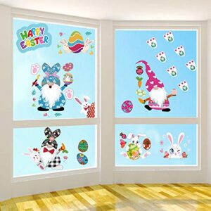 DmHirmg Easter Window Clings,Upgraded Static Easter Window Sticker,Window Sticker for Decorations 9 Sheets