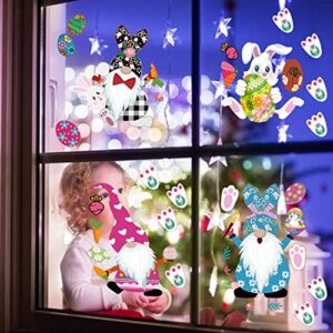 DmHirmg Easter Window Clings,Upgraded Static Easter Window Sticker,Window Sticker for Decorations 9 Sheets