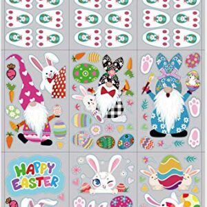 DmHirmg Easter Window Clings,Upgraded Static Easter Window Sticker,Window Sticker for Decorations 9 Sheets