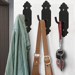 SELEWARE Coat Hooks Wall Mount with Screw, Heavy Duty Hooks for Hanging Coats for Key, Towel, Bags, Cup, Hat Indoor and Outdoor use