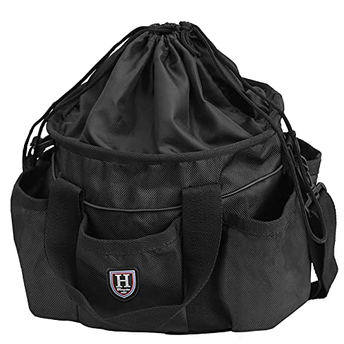 Harrison Howard Premium Horse Grooming Organizer Bag Horse Grooming Tote Bag-Mars Black