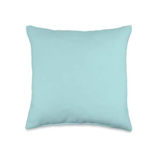 vine mercantile simple chic solid color aqua turquoise teal blue throw pillow, 16x16, multicolor