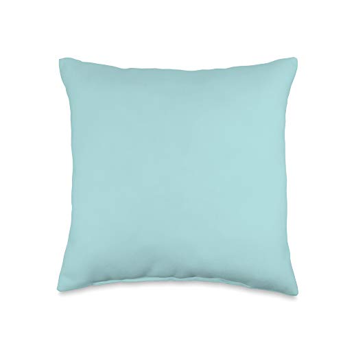 Vine Mercantile Simple Chic Solid Color Aqua Turquoise Teal Blue Throw Pillow, 16x16, Multicolor