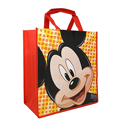 Disney Mickey Mouse Tote Bags Bundle - 2 Pack Mickey Mouse Reusable Tote Party Bags Mickey Bags for Women Kids (Mickey Tote Bag Set)