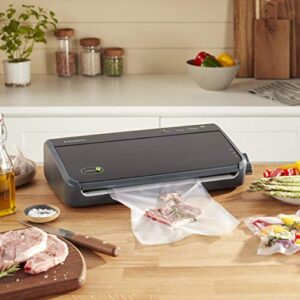 FoodSaver FM5860 Vacuum Sealer Machine with Express Bag Maker & Auto Bag Dispense and Rewind, Silver & 8" and 11" Vacuum Seal Rolls Multipack | Make Custom-Sized BPA-Free Vacuum Sealer Bags