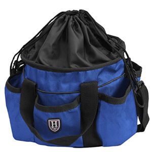 harrison howard premium horse grooming organizer bag horse grooming tote bag-champion blue