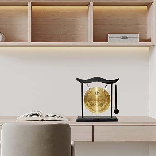 Hooshing Feng Shui Gong Brass Desktop Zen Art Home Decor Housewarming Congratulatory Blessing Gift